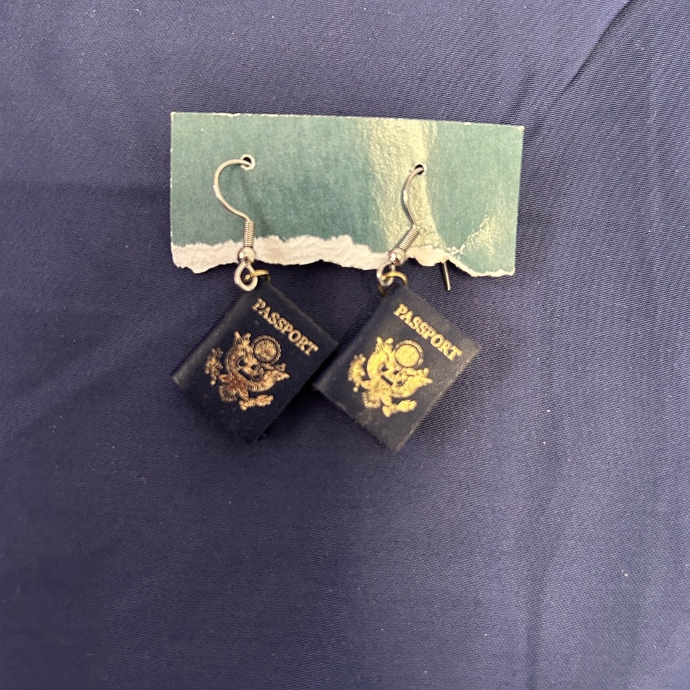 Passport Earrings